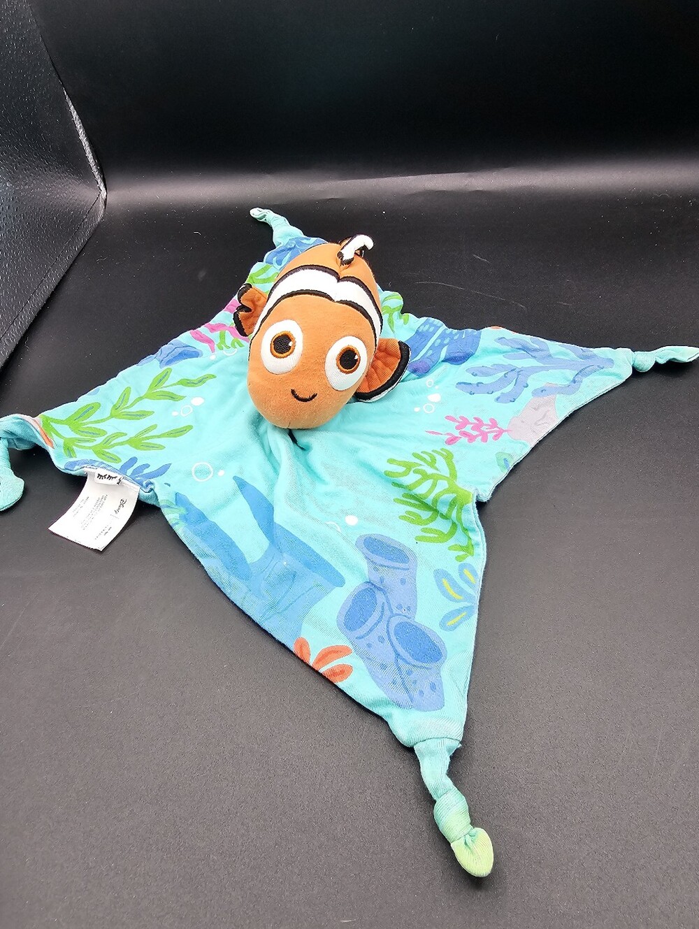 Little Sleepies Disney Nemo Little Fin Clown Fish Lovey Plush Blankie Cotton